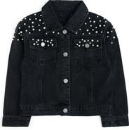 Sweet Wink Black Pearl Denim Jacket