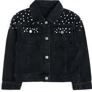 Sweet Wink Black Pearl Denim Jacket