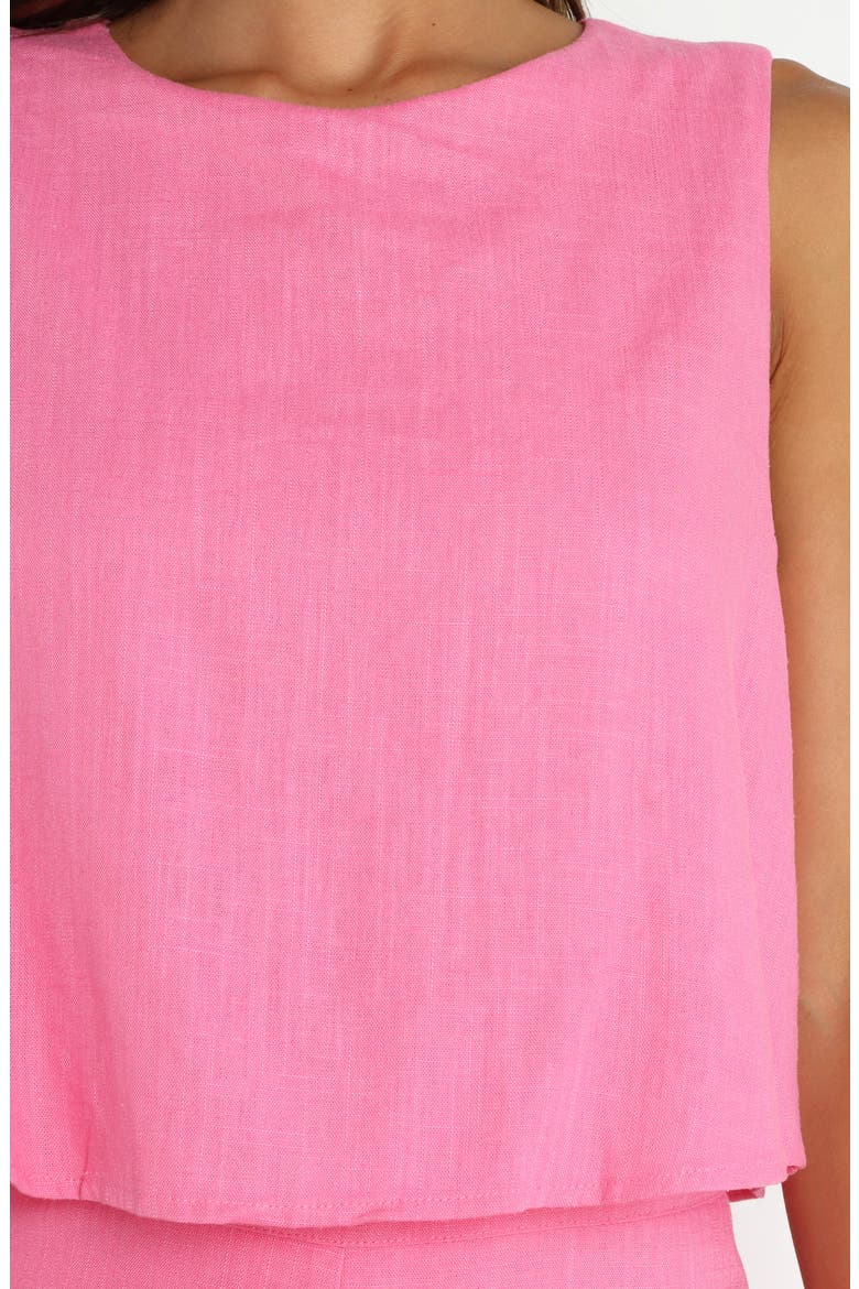 Sleeveless Popover Wide Leg Jumpsuit, Alternate, color, PINK