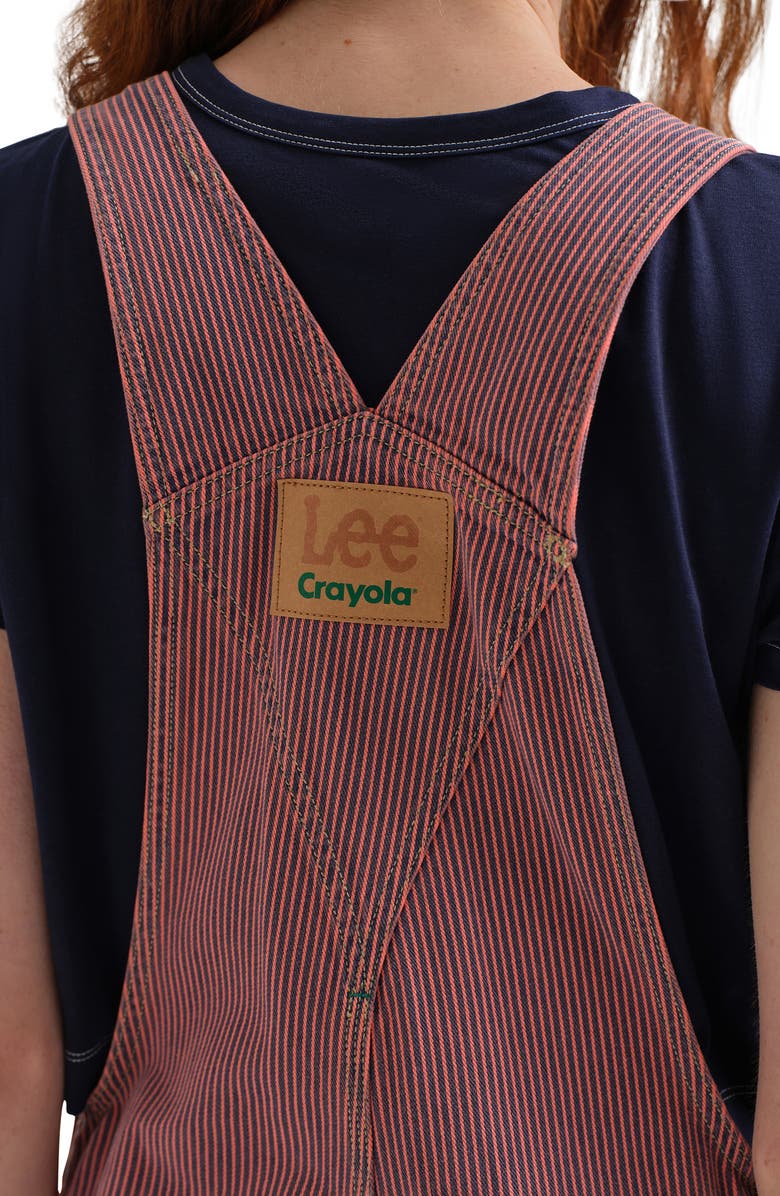Lee x Crayola Overalls, Alternate, color, Red Orange Stripe