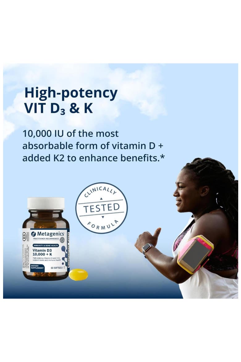 Vitamin D3 and K2 Immune Support Softgels 60 Softgels, Alternate, color, None