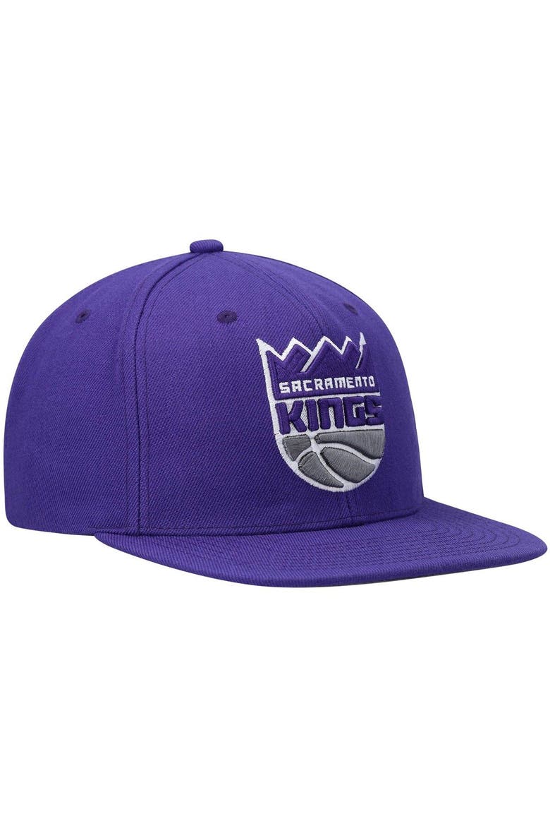 Men's Mitchell & Ness Purple Sacramento Kings Ground 2.0 Snapback Hat, Alternate, color, Purple