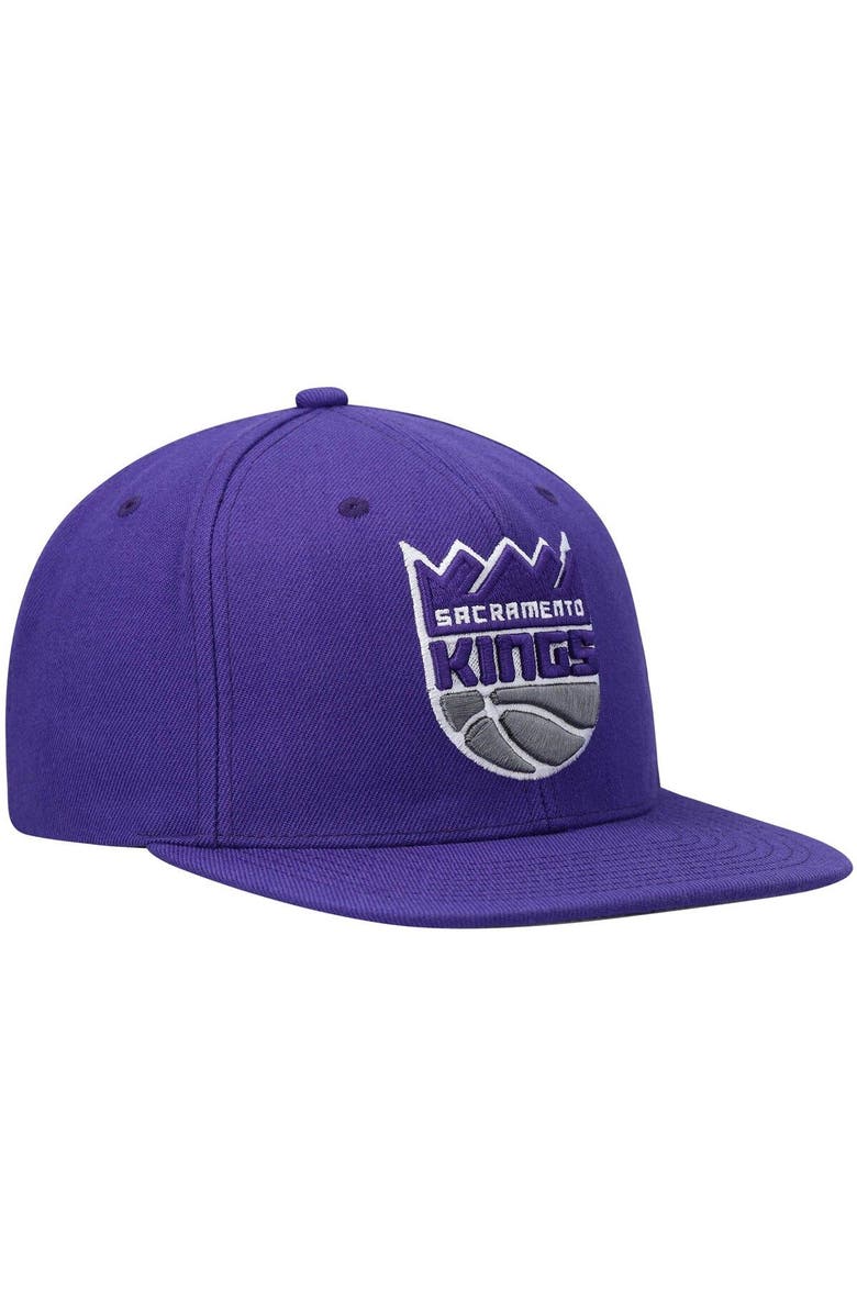 Mitchell & Ness Men's Mitchell & Ness Purple Sacramento Kings Ground 2.0 Snapback Hat, Alternate, color, Purple