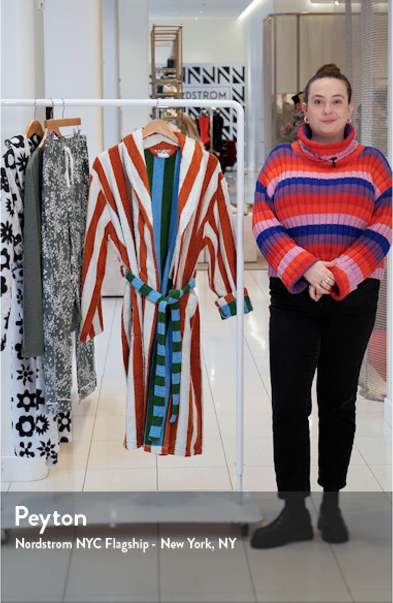 Field Stripe Terry Bathrobe, sales video thumbnail