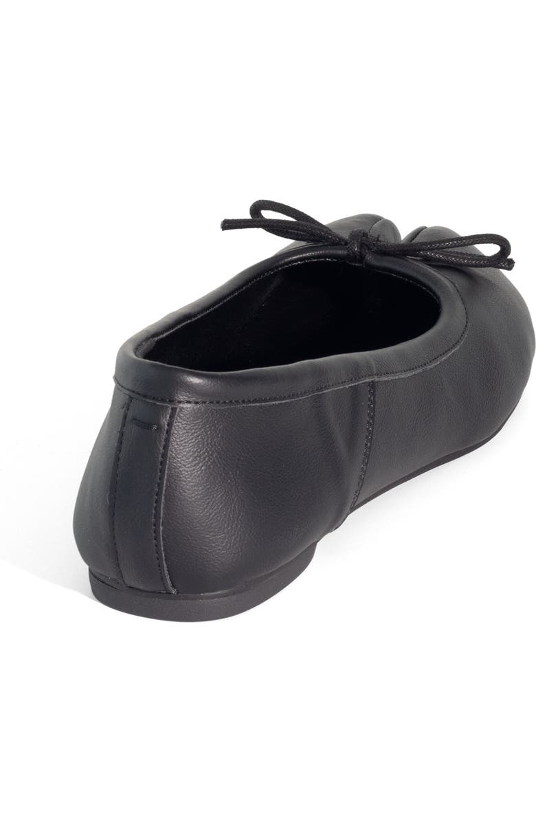 Therapy Australia HOSHI Tabi Toe Ballet Flat, Alternate, color, Black Pu