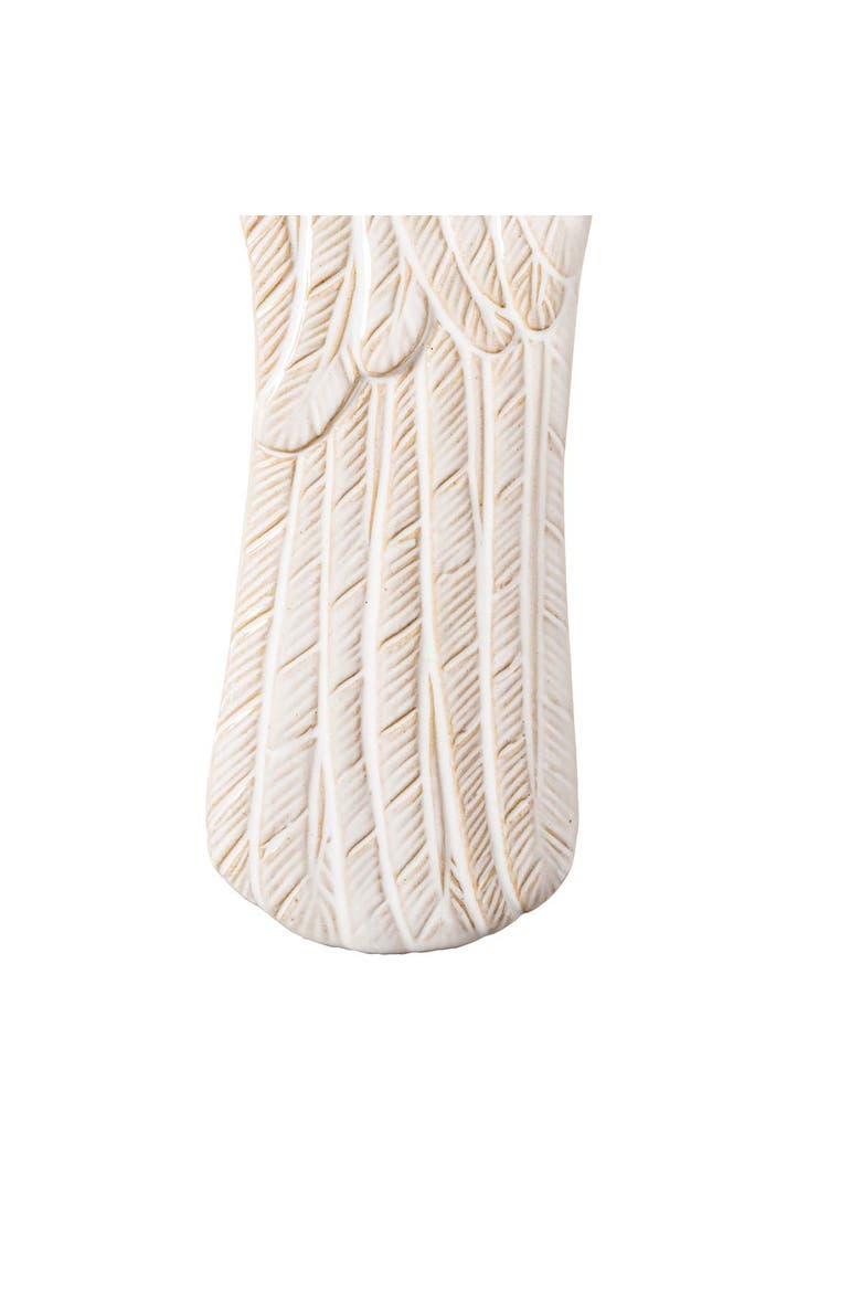 White Turkey Stoneware Thanksgiving Kitchen Spoon Rest 9", Alternate, color, White