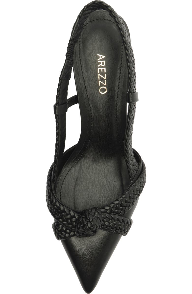 Arezzo Raven Slingback Pointed Toe Pump, Alternate, color, Black