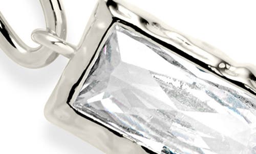 Sterling Forever Tate Cubic Zirconia Chain Bracelet In Metallic