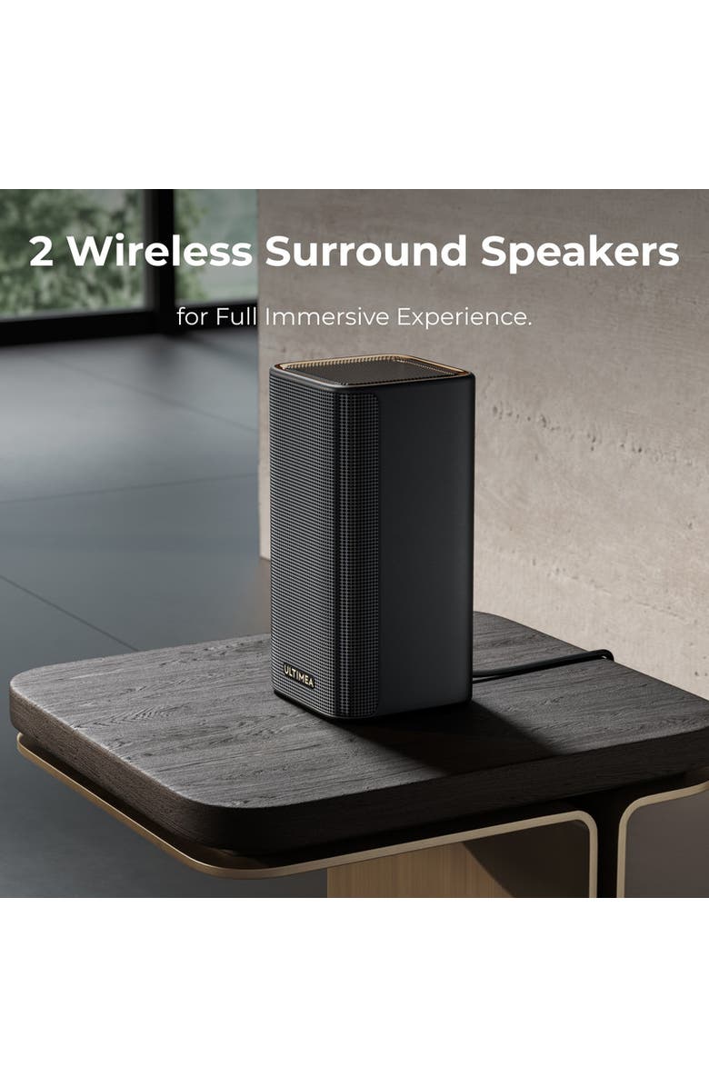 Ultimea Skywave Series 7.1.4ch Wireless Surround Sound System, Alternate, color, Black