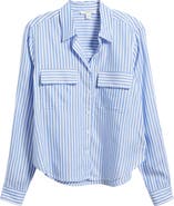 beachlunchlounge Fallon Crop Button-Up Shirt