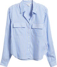 beachlunchlounge Fallon Crop Button-Up Shirt