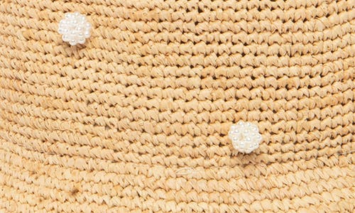 San Diego Hat Perla Raffic Bucket Hat In Natural