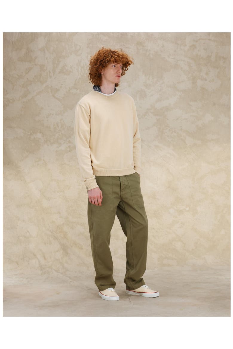 Rover Cotton Crewneck Sweater, Alternate, color, NATURAL