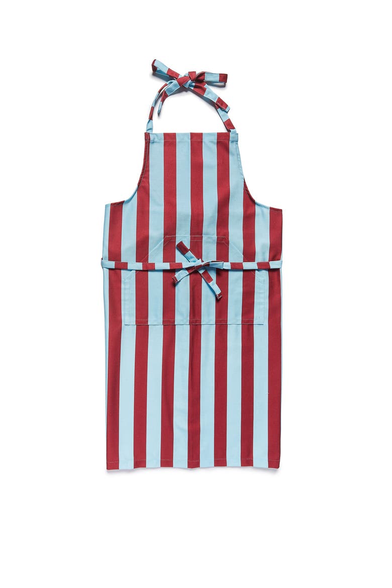 Apron With Pocket Riga Bordeaux - Azzurro, Main, color, Riga Bordeaux - Azzurro