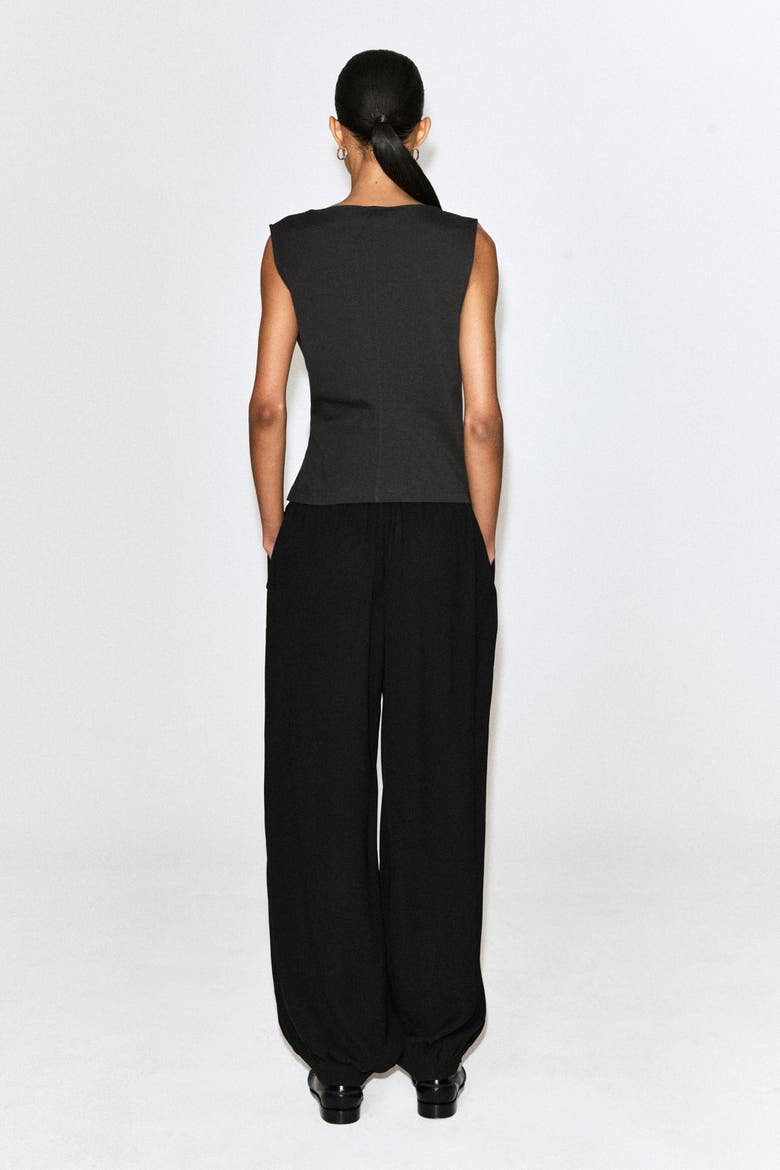 Twist-Detail Top, Alternate, color, DARK GREEN