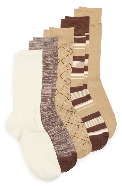 5-Pack Assorted Ultra Soft Cable Crew Socks