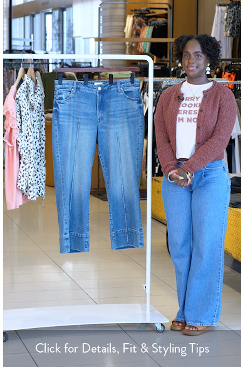 Meg Seamed High Waist Ankle Wide Leg Jeans video
