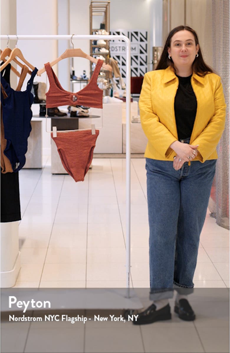 Nadine Seersucker Two-Piece Swimsuit, sales video thumbnail