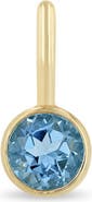 Zoë Chicco Bezel Set Aquamarine Charm
