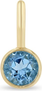 Zoë Chicco Bezel Set Aquamarine Charm