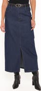 Petal & Pup Dana Front Slit Denim Midi Skirt