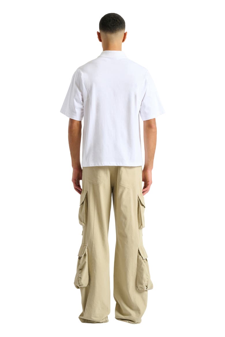 Printed Balmain Vine polo, Alternate, color, white