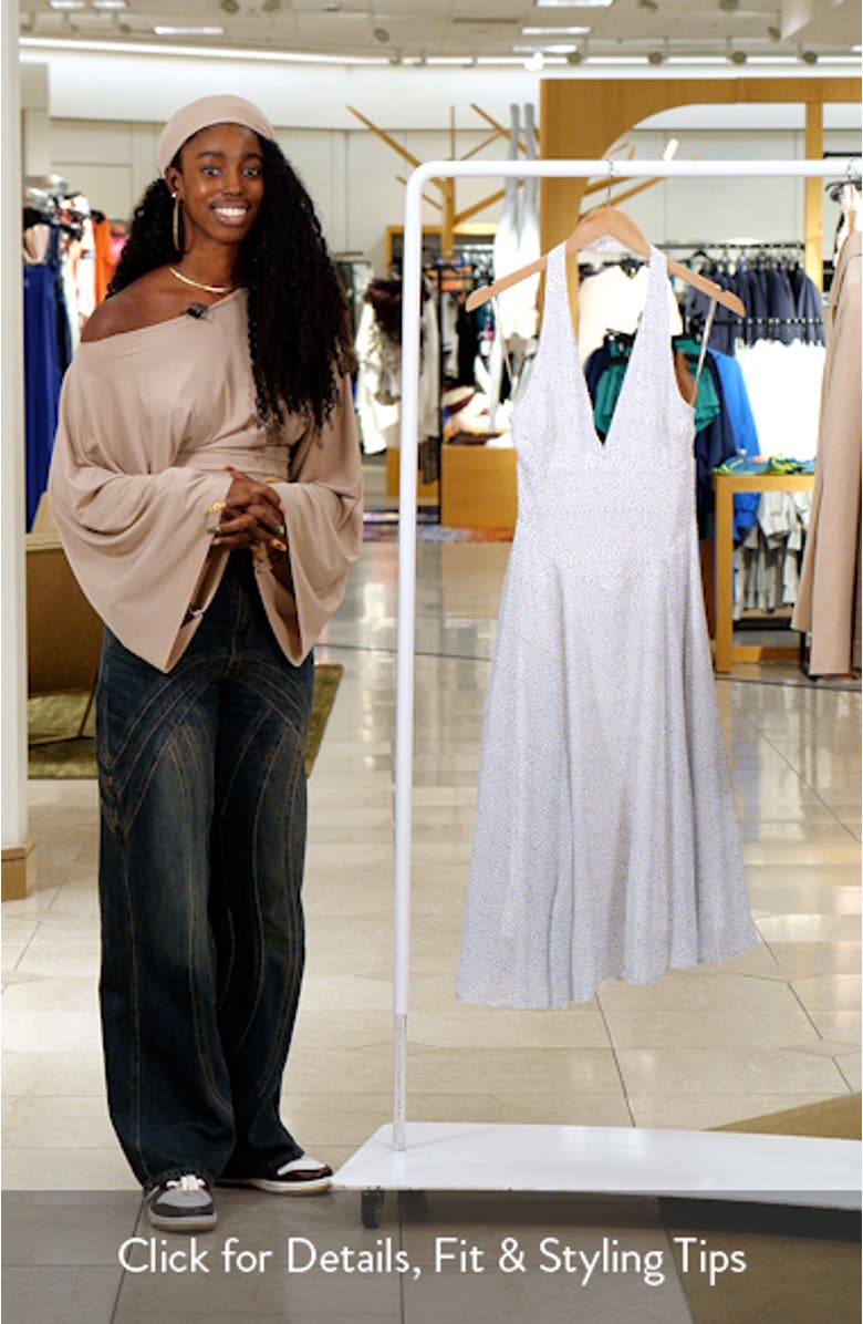 Solada Halter Midi Dress, sales video thumbnail