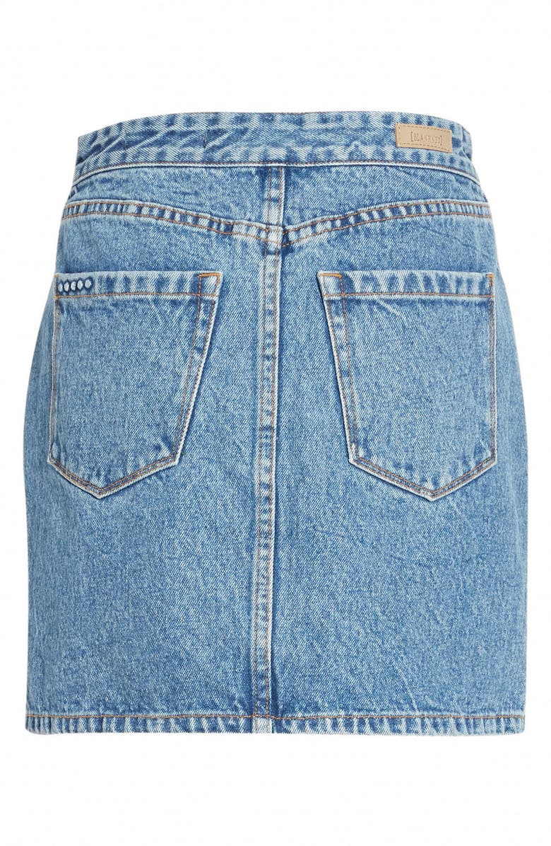 BLANKNYC Zip Detail Denim Miniskirt, Alternate, color, 