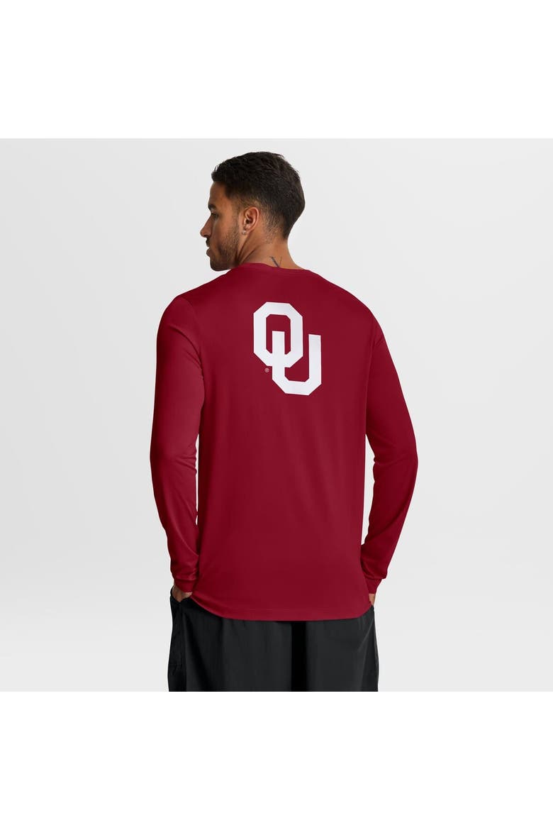 Men's Jordan Brand Crimson Oklahoma Sooners Primetime Campus 2-Hit Legend Dri-FIT Long Sleeve T-Shirt, Alternate, color, Crimson