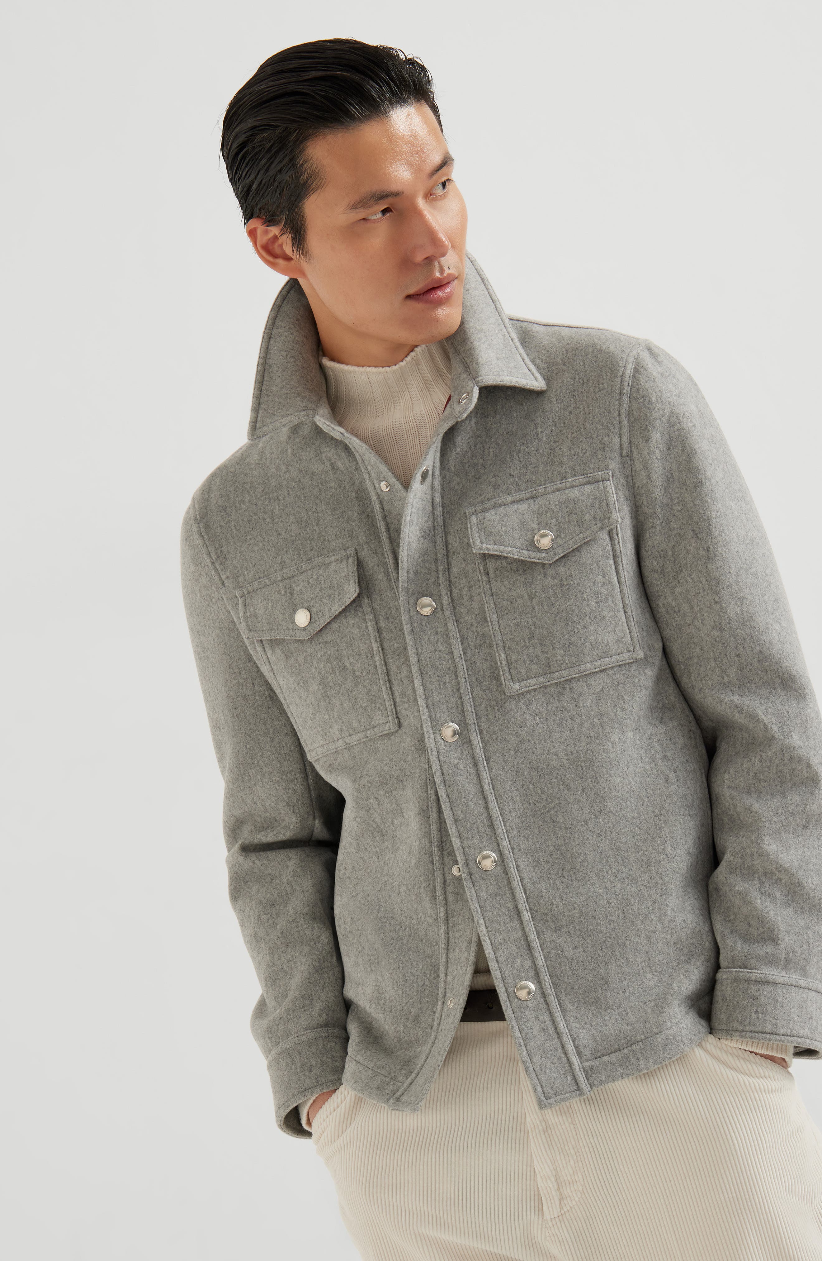 Shirt-style outerwear jacket - image 2