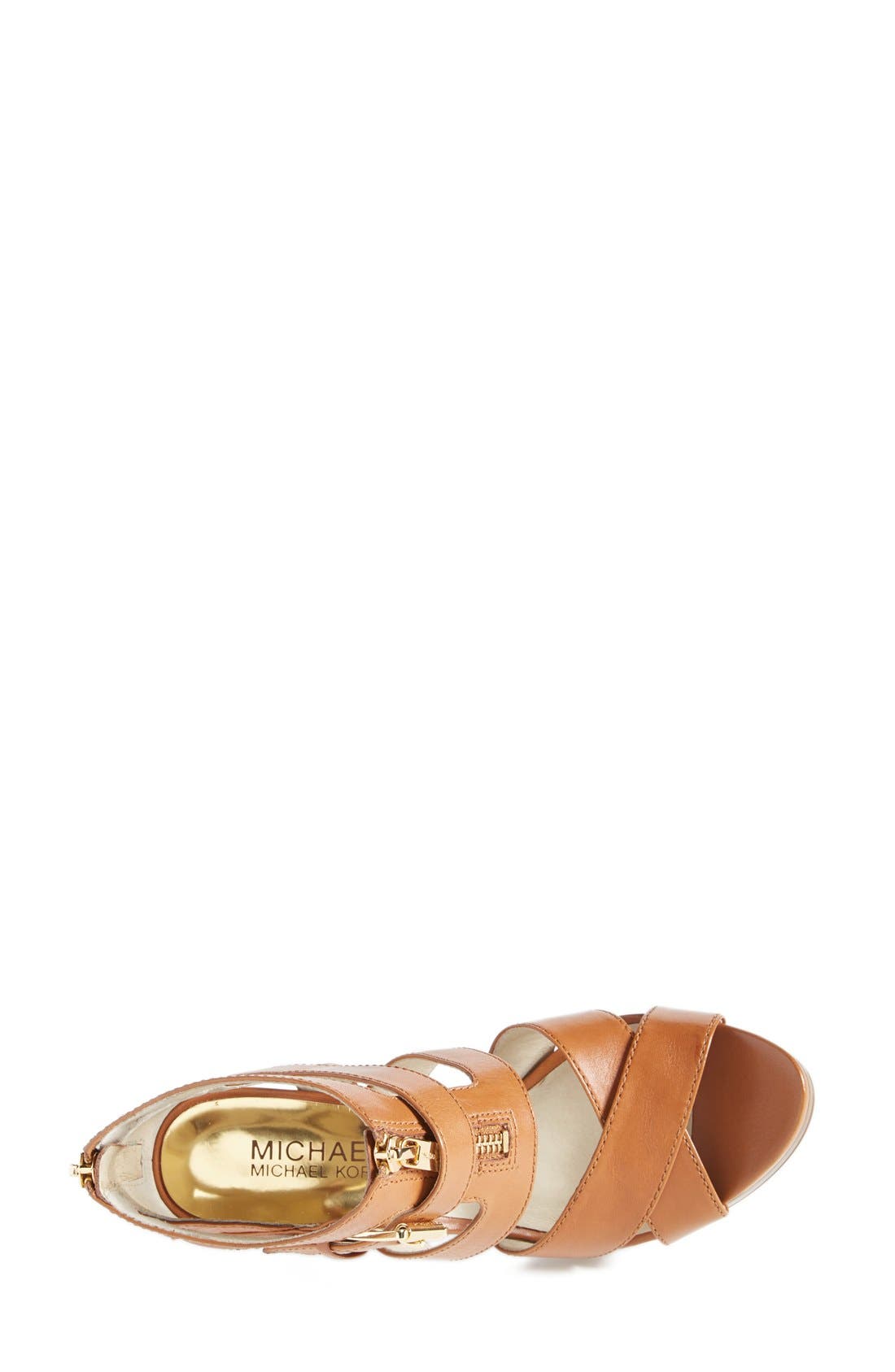 'Anya' Platform Sandal, Alternate, color, LUGGAGE