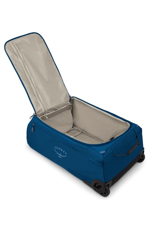 Osprey Daylite 85l 28-inch Wheeled Duffle Bag Luggage In Night Shift Blue