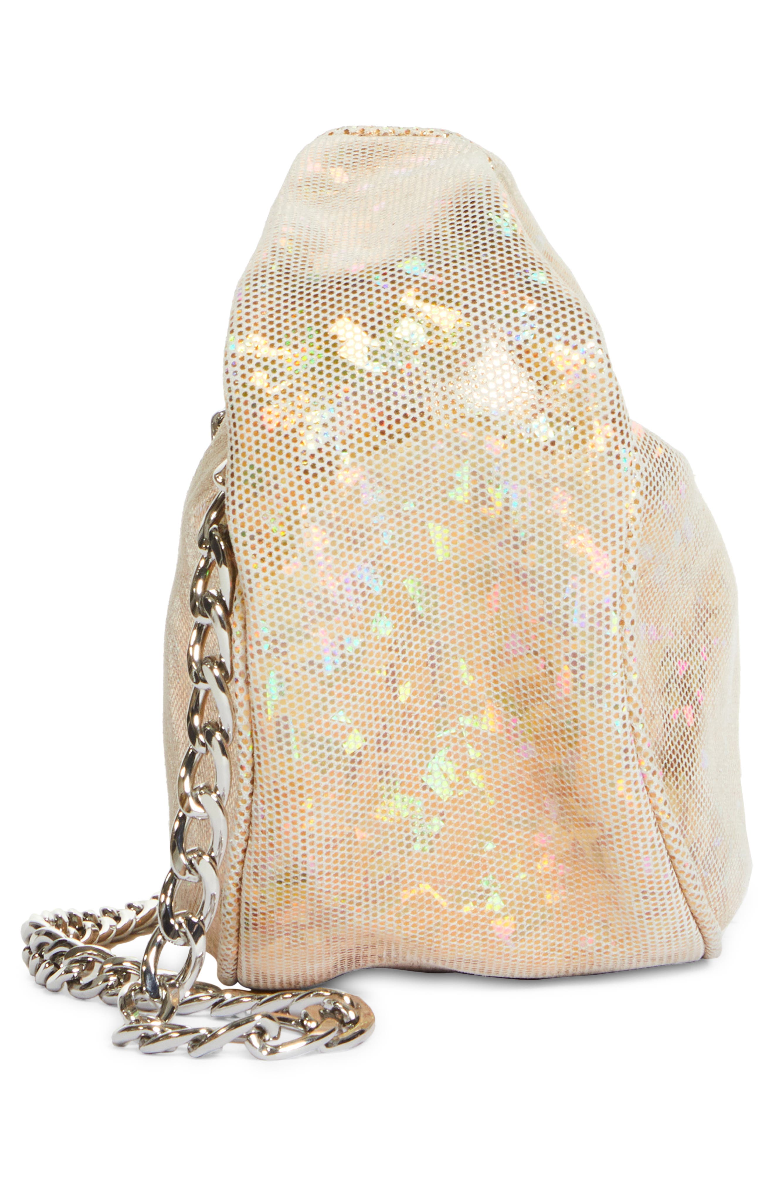 By Far Baby Cush Hologram Leather Bag, Alternate, color, 