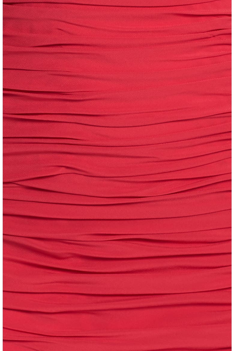 Cross Strap Ruched Body-Con Chiffon Dress, Alternate, color, RASPBERRY