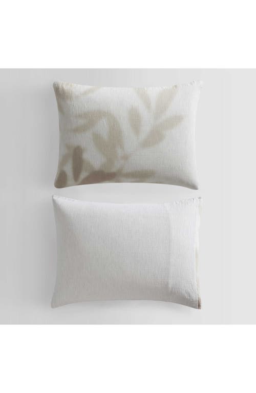 Calvin Klein Shadow Branches Duvet Cover & Sham Set In Camel