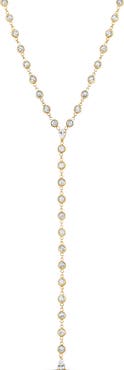 SHYMI Cubic Zirconia Bezel Y-Necklace