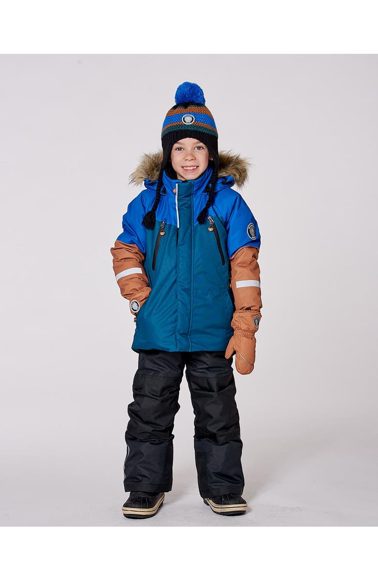 Deux par Deux Boy Two-Piece Play Snowsuit, Main, color, Black
