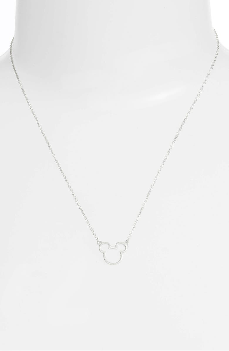Disney Mickey Mouse Pendant Necklace, Alternate, color, 