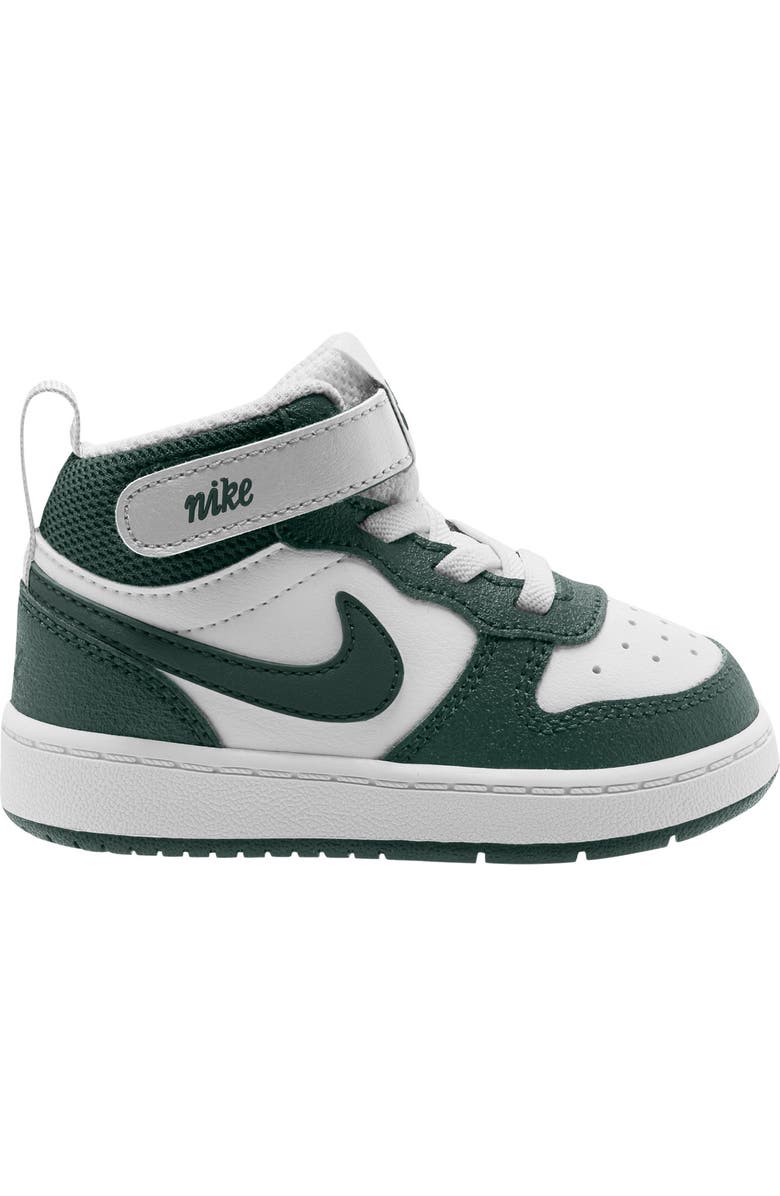 Nike Kids' Court Borough Mid 2 Sneaker, Main, color, White/ Vintage Green