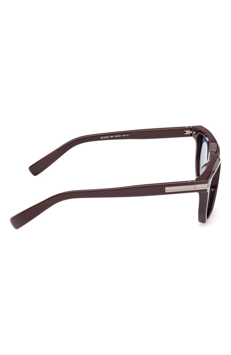 ZEGNA 54mm Rectangular Sunglasses, Alternate, color, 
