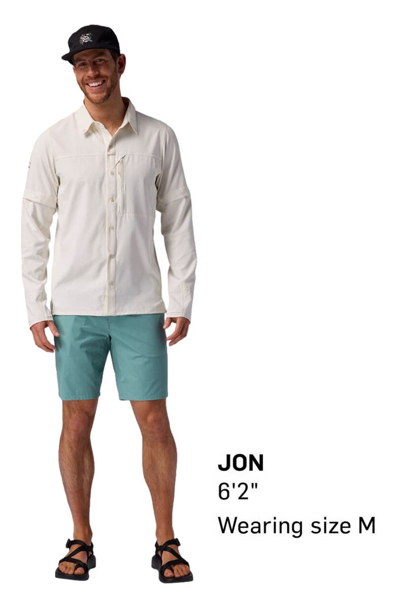 Backcountry Tahoe Woven Convertible Snap-Up Shirt - Men's, Alternate, color, Egret