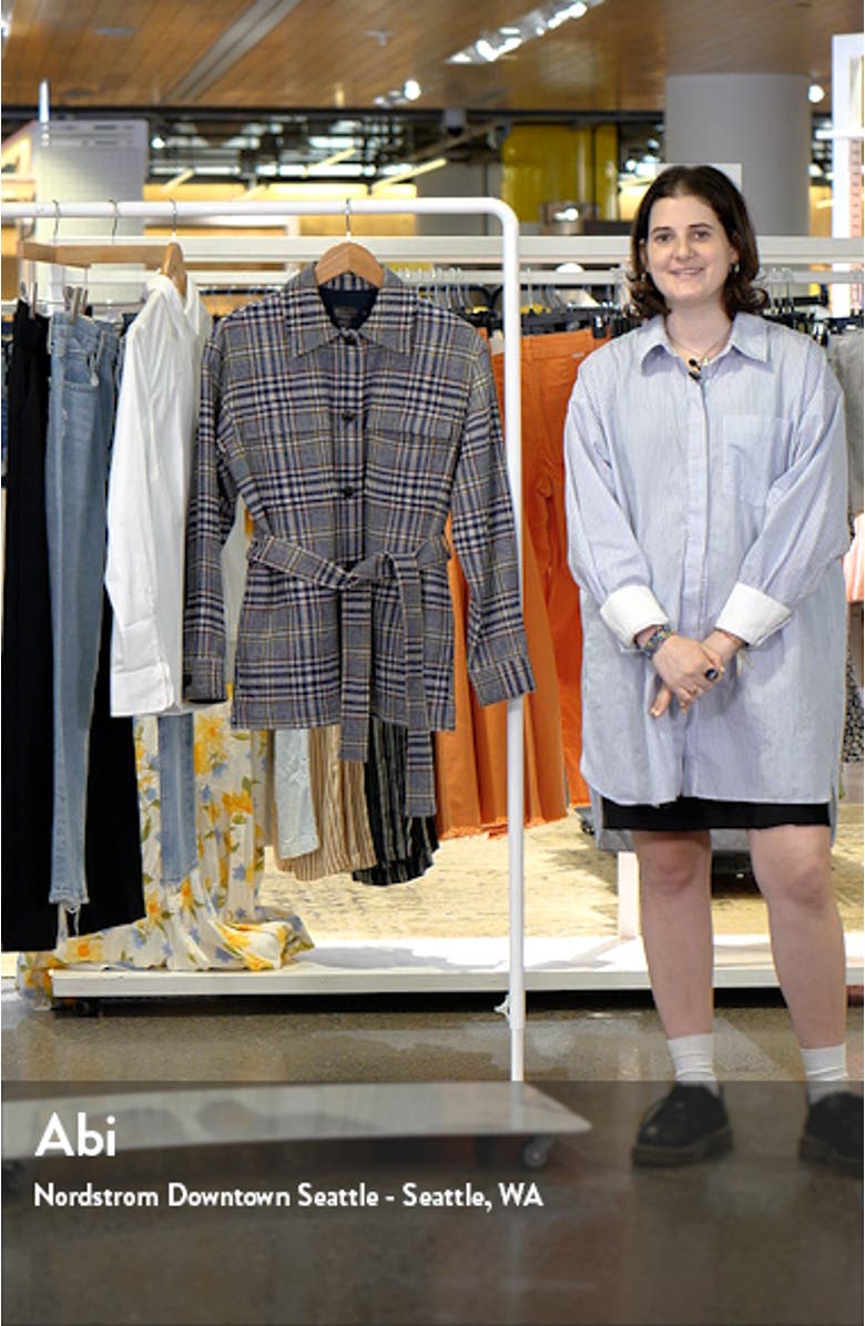 West End Belted Virgin Wool Blend Shirt Jacket, sales video thumbnail