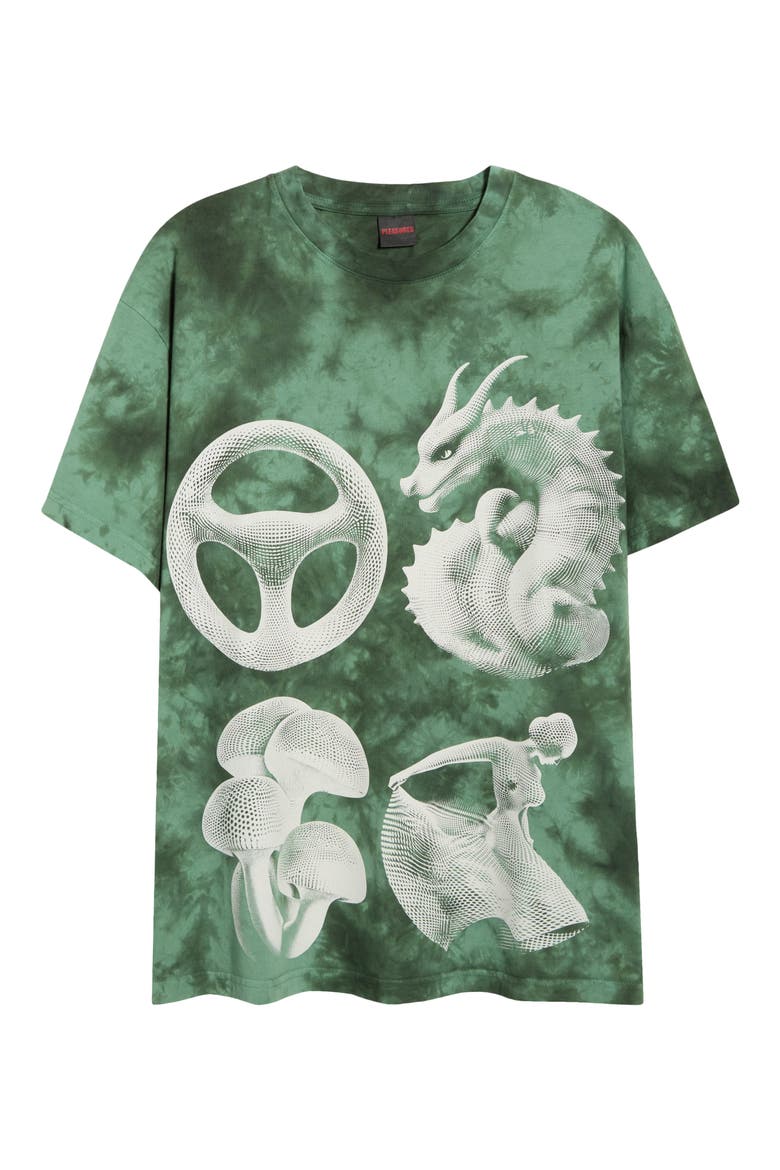 Disfunction Graphic T-Shirt, Alternate, color, GREEN DYE