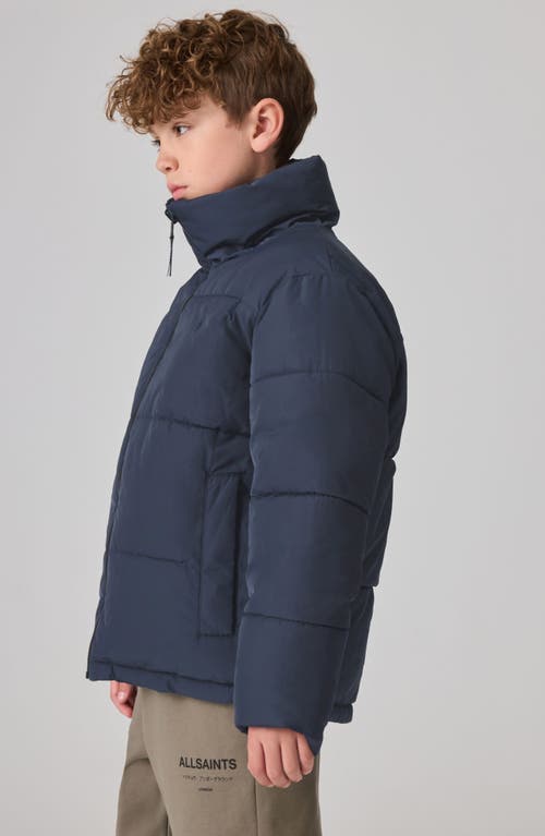 Smallsaints By Allsaints Kids' Novern Quilted Puffer Jacket In Navy