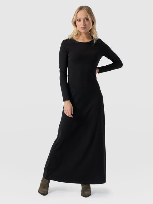 Saint And Sofia Saint + Sofia Runway Maxi Dress In Black