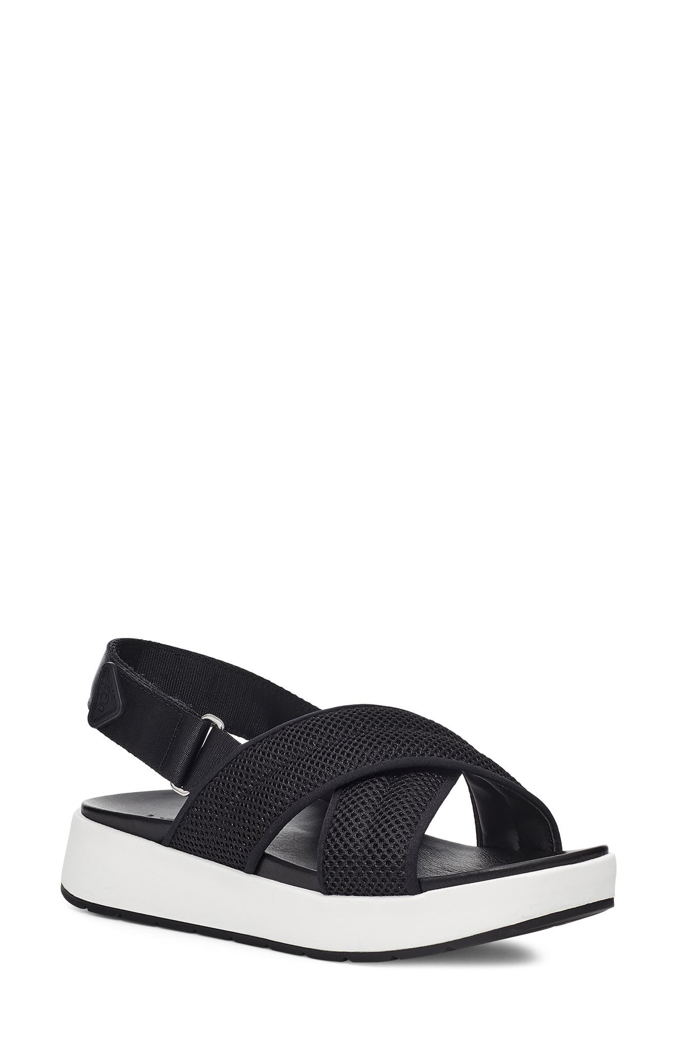 UGG<sup>®</sup> UGG Nella Slingback Platform Sandal, Main, color, 