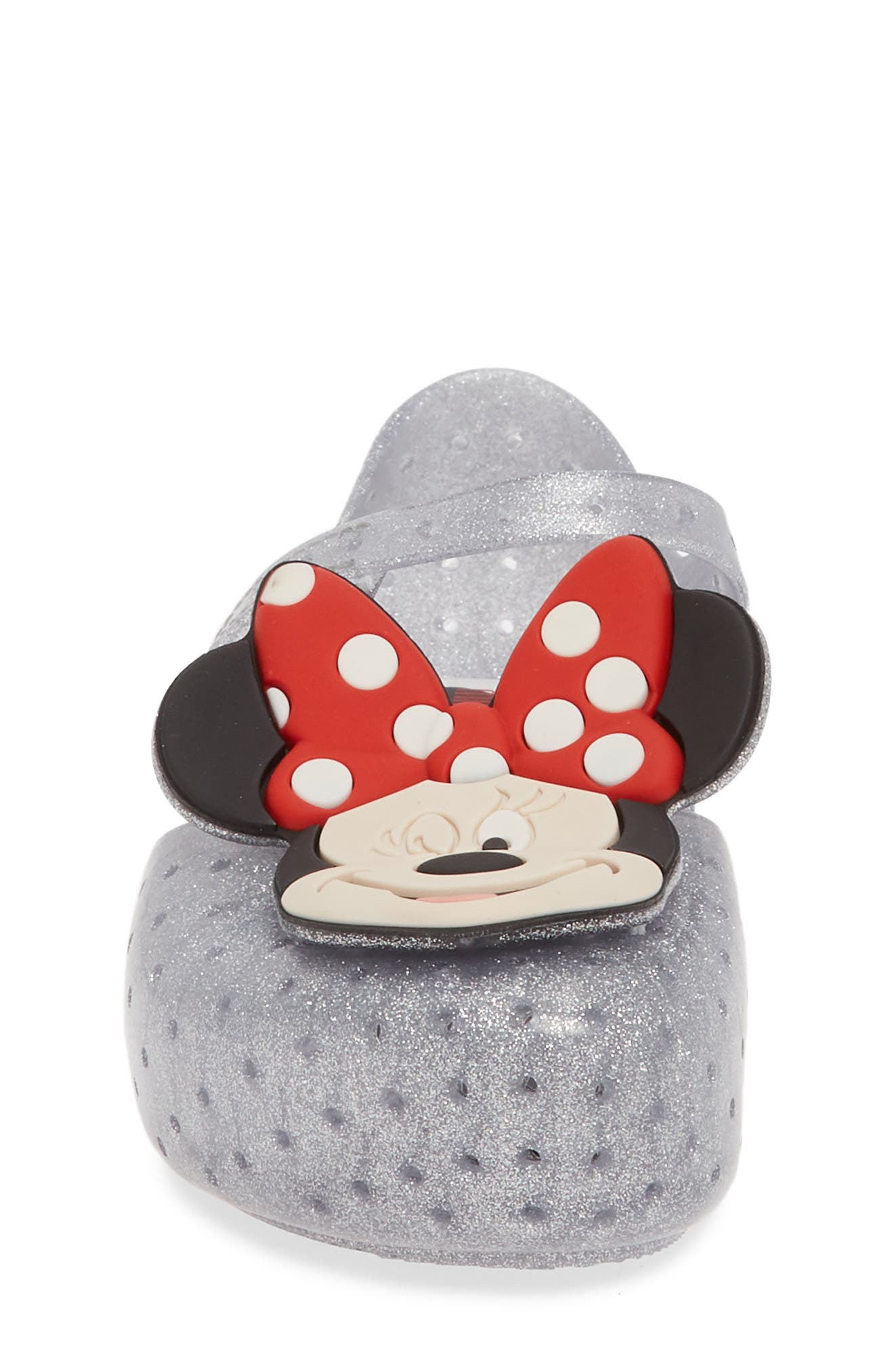 Mini Melissa x Disney Furadinha Minnie Mouse Mary Jane Flat, Alternate, color, 