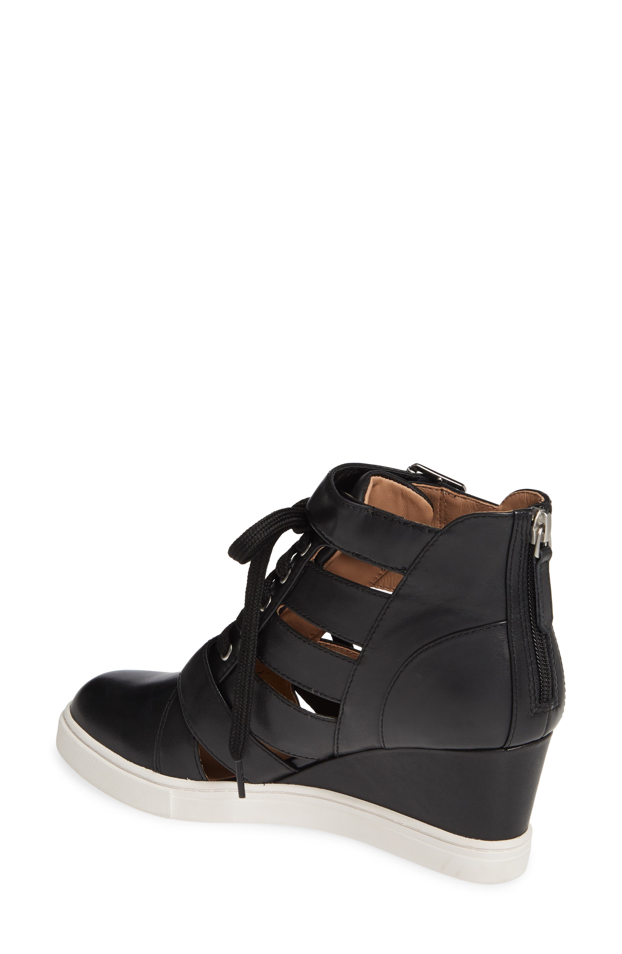 Linea Paolo Fave Cutout Wedge Sneaker, Alternate, color, 