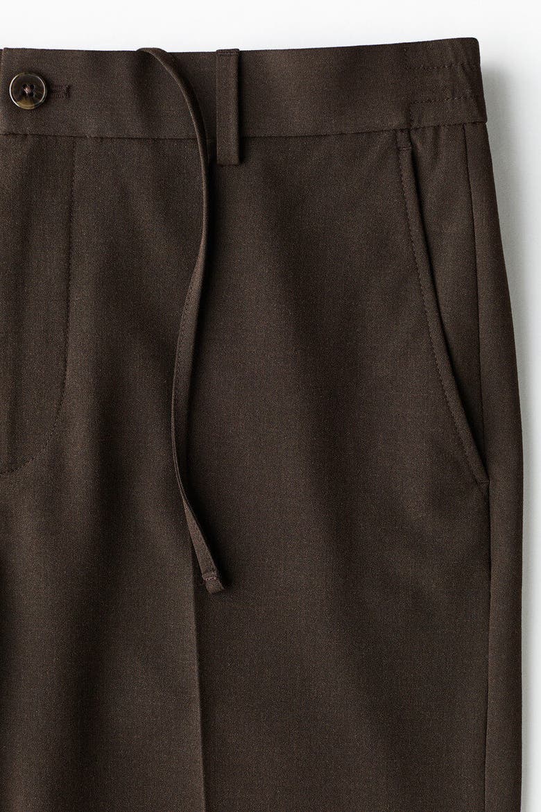 Relaxed Fit Trousers, Alternate, color, Dark brown