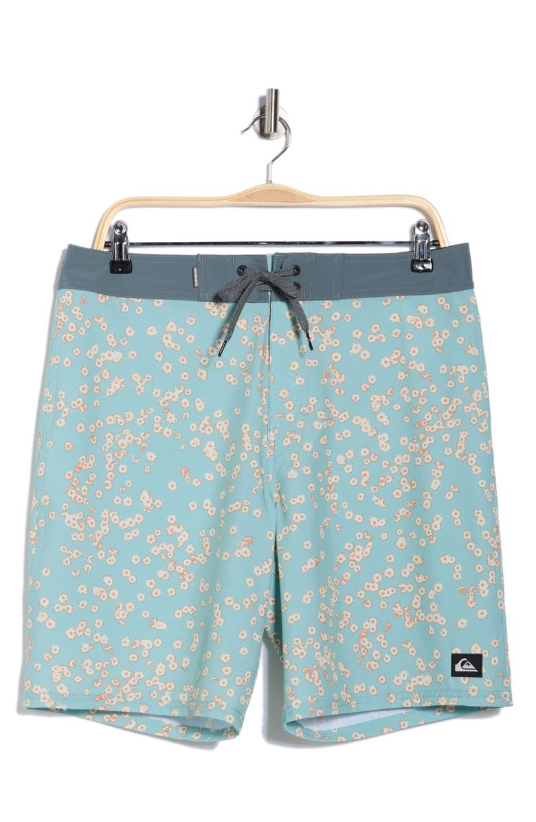 Quiksilver Surfsilk Straight Leg Board Shorts, Alternate, color, Jade Gray